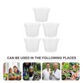 thumbnail image 3 of FRCOLOR Clear Nursery Pots for Plants Round Plastic 5 Sets, 3 of 7