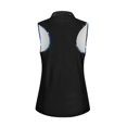 thumbnail image 6 of Chririnla Blue Sea Turtle Womens Golf Shirt Sleeveless Tennis Collared Top Hibiscus Summer Quick Drying Golf Tee Athletic Clothes for Ladies, 6 of 7