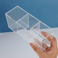 thumbnail image 3 of Three Compartment Acrylic Makeup Organizer Box For Beauty Tools And Accessories Beauty Salon Cosmetic Brush Holder, 3 of 11