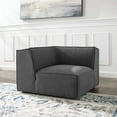 thumbnail image 2 of Sofa Corner Chair, Fabric, Dark Grey Gray, Modern Contemporary Urban Design, Living Lounge Room Hotel Lobby Hospitality, 2 of 6