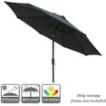 thumbnail image 4 of 9ft Market Patio Umbrella Canopy - 8 Ribs Canopy Replacement - UV Protective UPF 50+ and Fade Resistant Patio Canopy - Wind Vent Replacement Canopy Cover (Canopy Only) (Purple), 4 of 4