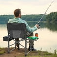 thumbnail image 4 of Fenbeli 300lbs Folding Camping Chairs with Cooler Bag and Table, Lawn Chairs for Outside, Sports, Fishing, Black, 4 of 8