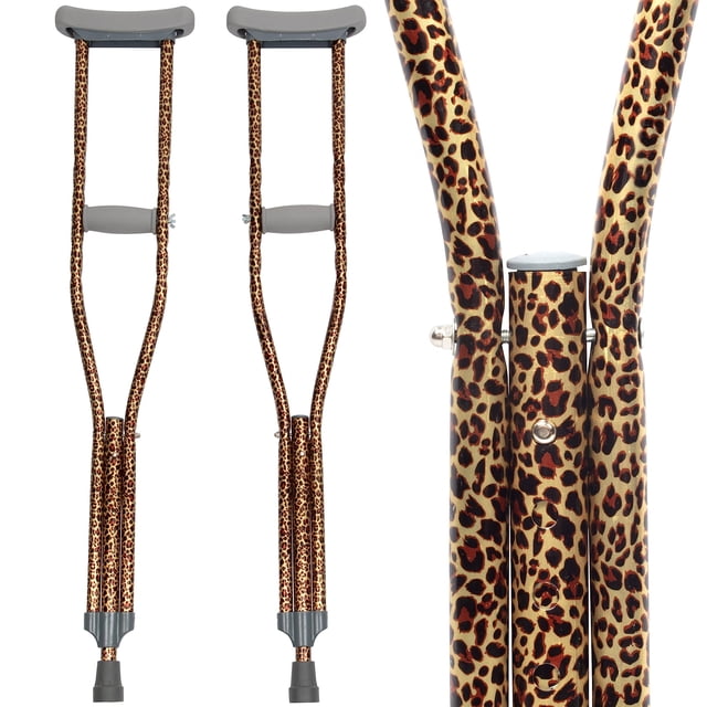 Mis Muletas: Muletas juveniles de colores con diseño moderno para niños, adolescentes y adultos, con empuñadura y longitud ajustables, de aluminio ligero y duradero, con acolchado para las axilas (col