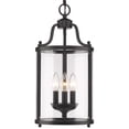 thumbnail image 3 of Beaumont Lane 3 Light Clear Glass Cage Pendant in Black, 3 of 5