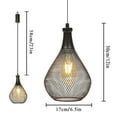 thumbnail image 5 of Metal Mesh Battery powered Hanging Decorative Lamp with 6-Hours Timer (Black), 5 of 9