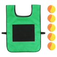 thumbnail image 2 of HUASHENG 5 Set Dodgeball With 1 Sticky Vest Games With Strap Interactive Throwing Game Sticky For Kids Outdoor Playing, 2 of 5