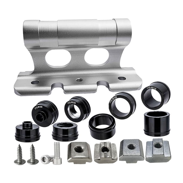 Bloque de montaje de bloqueo de horquilla de bicicleta Portabicicletas de techo para automóvil Portabicicletas Soporte de horquilla de bicicleta para Plata