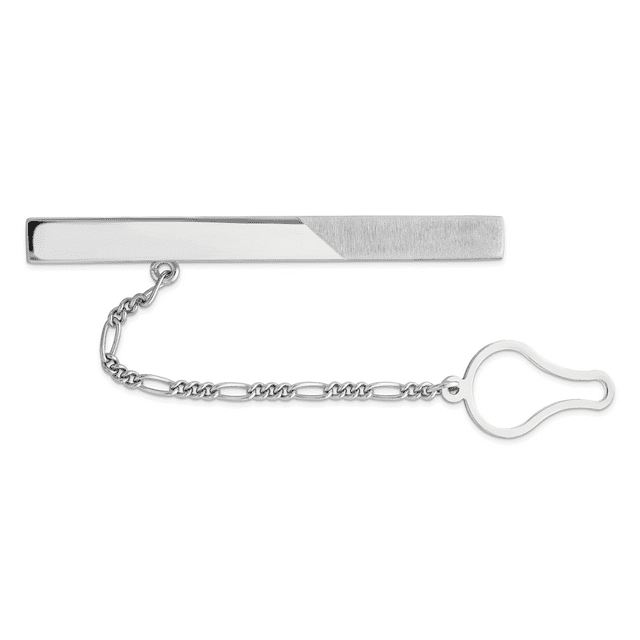 925 Sterling Silver Tie Clip Lapel Pin Tac Bar