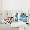 thumbnail image 4 of Ambesonne Hamsa Throw Pillow Cover 2 Pack, Evil Eye, 20", White Black and Blue, 4 of 7