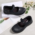 thumbnail image 5 of Rexoro Girls Mary Janes Hook and Loop Synthetic Flat Shoes School Outdoor, 5 of 6