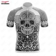 thumbnail image 3 of 17 SKULL Camiseta de ciclismo para hombre, camiseta de ciclismo de montaña, ropa de ciclismo de carretera, blusa de manga corta de verano para ciclistas, 3 of 5