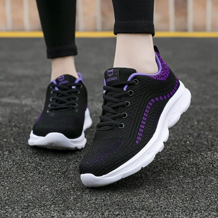 

Women Shoes 212 Sneakers Low Top Breathable Casual Sneakers Lightweight Sports Women Shoes Purple 7