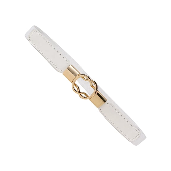 Yunhgft Fashion Women Belt Dress Belt Waistbelt Waist Chain Decorative Wide Waistband PU white