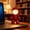 Red, variant on Magnetic Robot Night Light, Articulated Plastic Desktop Ornament with Warm LED Glow, Battery-Powered Ambient Lamp for Bedrooms and Desks, 3.7 Inch