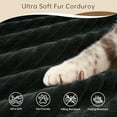 thumbnail image 6 of Aemeios Upholstery Corduroy Sofa Cloud Sectional Couch with L-Shape Chaise Modular Sofa No Assembly Required, Black, 6 of 10