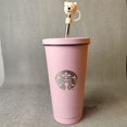 thumbnail image 1 of Starbucks Bouteille Isotherme en Acier Inoxydable à Double Paroi 473ml avec Paille, 1 of 2