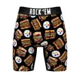 thumbnail image 2 of Men's Rock Em Socks  Black Pittsburgh Steelers Primanti Sandwich Boxer Briefs, 2 of 4