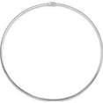 thumbnail image 4 of 14K Yellow Gold 3mm Reversible White & Domed Omega Necklace (18 X 3) Made In Italy rom3-18, 4 of 5