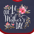 thumbnail image 4 of Inktastic Our First Mother's Day- Pink Flowers Boys or Girls Baby Bib, 4 of 4