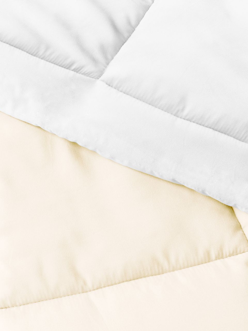 Comfort Canopy - Reversible White/Ivory Lightweight All Season Down-Alternative Comforter for Twin Size Beds