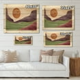 thumbnail image 4 of Designart 'Abstract Landscapes With Mountain River and Moon' Modern Print on Natural Pine Wood, 4 of 5