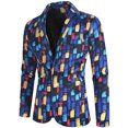 thumbnail image 2 of guisaled Mens Suit Classic 2 Piece Slim Fit Button Down Solid Blazer Jacket Pant Tuxedo Set formal Business Wedding Party Outfits Deals, 2 of 8