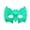 A004- Green, variant on Halloween Mask 7 Inch Scary Mask Masquerade Mask Half Face Mask Accessory for Halloween Party Green, 1 Pack