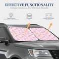 thumbnail image 4 of Windshield Sun Shade, Charming Cartoon Pink Cute Pig Foldable Car Sun Shade Windshield For Front, 2 Pieces, 4 of 4