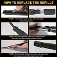 thumbnail image 6 of 20 Inch Windshield Wiper Blades (2 Pack), All-Season Beam Wiper Blades, Easy to Install Replacement for Cars, Trucks, Vans & SUVs, 6 of 9