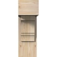 thumbnail image 2 of Ekena Millwork 7 1/2"W x 18"D x 22"H Balboa Block Smooth Bracket w/ Offset Brace, Douglas Fir, 2 of 25