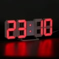 thumbnail image 2 of Korean ins Explosion Model 3D Digital Clock Simple and Stylish LED Electronic Clock Usb Plug-in Wall Stereo Clock,White Body-Red Word, 2 of 5