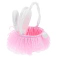 thumbnail image 4 of Panier de Pâques avec Poignée Panier de Fleurs Lapin Adorable Panier de Rangement Multi-Usage pour Jouets Bonbons, 4 of 9