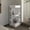 White, variant on White Corner Bar Cabinet With Wine Rack And Open Display Shelf - Scratch-, Modern Small Space Piece For Primary Living