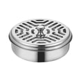 thumbnail image 4 of Stainless Steel Mosquito Coil Holder with Cover, Fireproof Portable Tray for Outdoor Camping Patio, Heat Resistant Burner Stand for Repellent Coils, 4 of 6