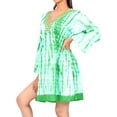 thumbnail image 4 of HAPPY BAY Women's Beachwear Summer Swim Beach Dress Cover ups for Swimwear Women Swimsuit Coverups Mini Shirt 8-12 Shamrock Green_AC720, 4 of 4