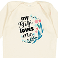 thumbnail image 4 of Inktastic My Gigi Loves Me Girls Girls Long Sleeve Baby Bodysuit, 4 of 5