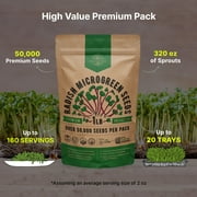Organo Republic 50,000+ Radish Sprouting & Microgreens Seeds 1lb, Non-GMO Heirloom Sprout Seeds Kit