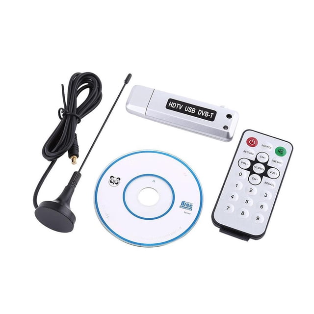 Usb 2.0 Dvb-T Receptor De Tv Digital Hdtv Sintonizador Dongle Stick Antena Ir Remoto Gratis matsuzay EL007046-00