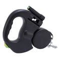 thumbnail image 1 of Correa retráctil de dos perros, cuerda de perro doble con luz led, agarre ergonómico para perros pequeños medios, 1 of 7