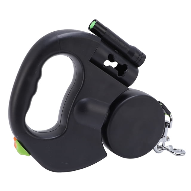 Correa retráctil de dos perros, cuerda de perro doble con luz led, agarre ergonómico para perros pequeños medios