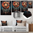 thumbnail image 4 of Designart "Coral Dreamcatcher delicate Enchantment" Dream catcher Metal Wall Art, 4 of 5