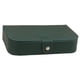 thumbnail image 3 of Estuche de almacenamiento de joyas, caja de viaje portátil para pulseras, collares y anillos. Verde, 3 of 9