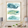 thumbnail image 2 of Designart 'Green and Blue Clouds' Modern Framed Canvas Wall Art Print, 2 of 5