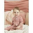 thumbnail image 2 of Bliss by Garanimals Baby Boys or Girls Cotton Layette One Piece Footed Sleeper Pajamas, Sizes Newborn-9 Months, 2 of 5