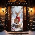 thumbnail image 6 of AOMXGD Christmas Door Tapestry, 35.5x71In Xmas Door Hanging Curtain, Bedroom Wall Party Fabric Decor, Polyester Holiday Door Cover, 6 of 9