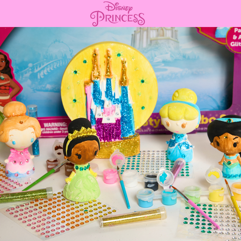 Disney Princess DIY Paint Your Own Figurines Arts and Crafts Set