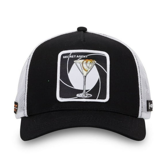 Gorra Trucker Capslab Unisex con Parches Bordados Exclusivos Secret Agent