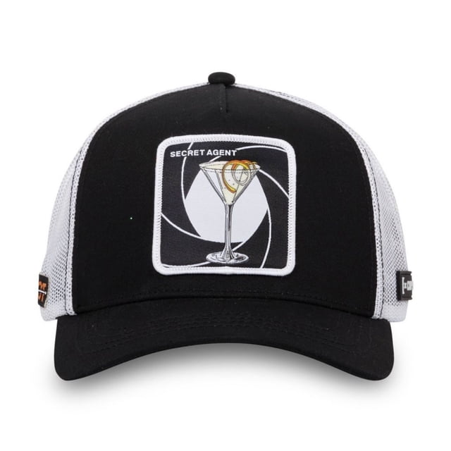 Gorra Trucker Capslab Unisex con Parches Bordados Exclusivos Secret Agent