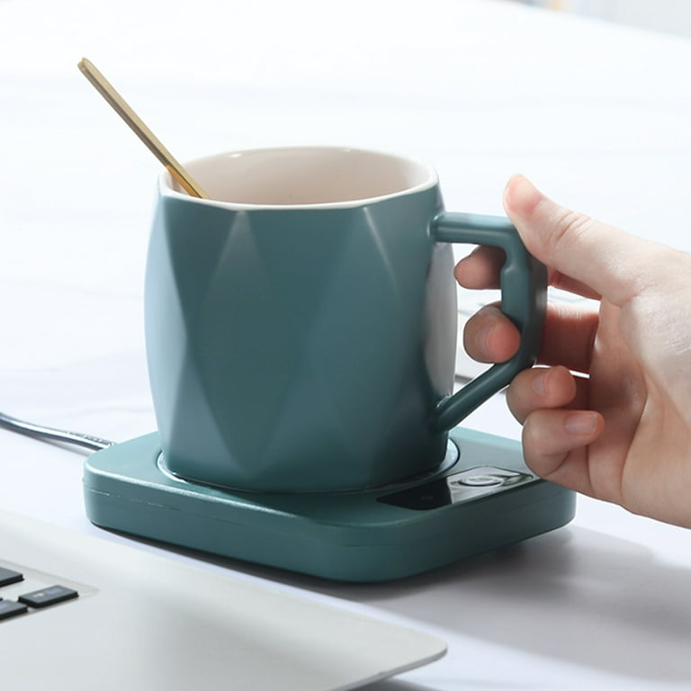 Smart Electric Coffee Mug Warmer Milk Beverage Heater Pad Cup Set Auto Shut  Off