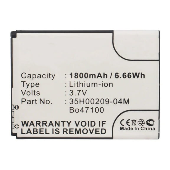 Batteries N Accessories BNA-WB-L3318 Cell Phone Battery - Li-Ion, 3.8V, 1800 mAh, Ultra High Capacity Battery - Replacement for HTC 35H00209-04M Battery
